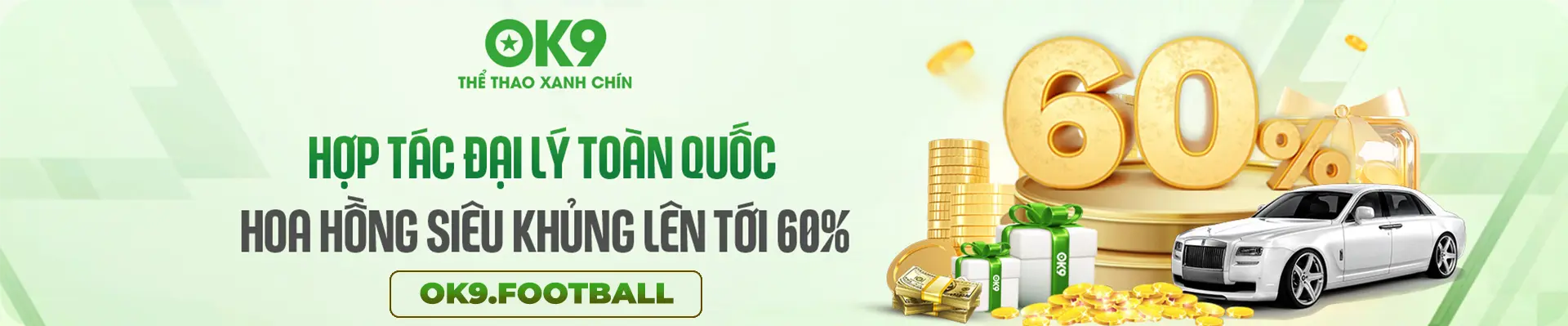 Hợp tác đại lý OK9 toàn quốc hoa hồng siêu khủng lên tới 60%